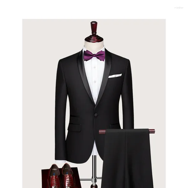 Мужские костюмы на заказ, свадебное платье для жениха, пиджак, брюки, деловые классические брюки высокого класса SA08-62999