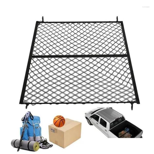 Organizador de carro caminhão cama rede de carga atualizado 1.2 x 2m tronco traseiro suporte de malha elástica apto para suv drop delivery mobiles motocicletas i dht2e