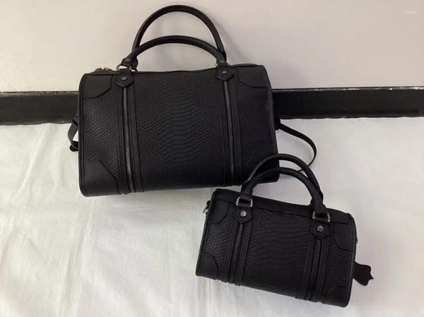 Bel çantaları kadın timsah cilt fermuar el çantası gerçek deri kanat dekorasyon büyük kapasite çok yönlü bayanlar omuz crossbody çanta