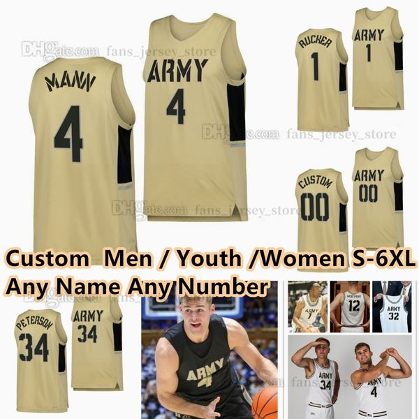 S-6XL Army Black Knights College Basketball 4 Josh Scovens Trikots 54 Abe Johnson 2 Ryan Curry 55 AJ Allenspach 22 Kwabena Davis 3 Jaden Ellis 25 Chanse Perkins Blair