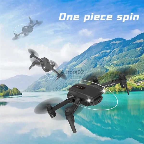 Drones S90 Dobrável RC Drone Real-time 1080P WIFI Câmera Dupla Quadcopter Fotografia Aérea Quatro Eixos Brinquedo Presente Controle Remoto YQ240217