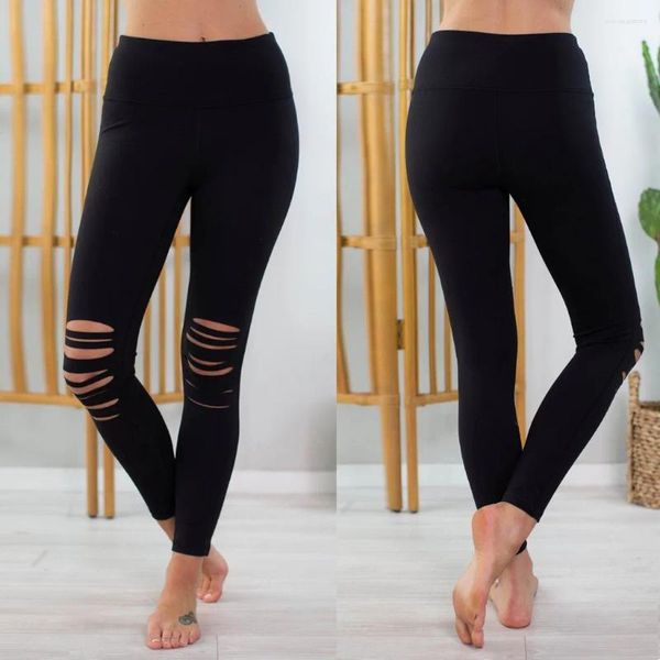 Roupas de yoga mulheres oco esportes correndo fitness leggings calças atléticas calças ginásio menina leggins ropa deportiva mujer #40