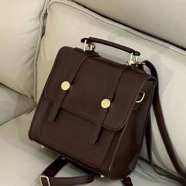 Borsa a tracolla Oxford con fibbia per zaino Borsa per studenti pendolari britannici per donna Uomo Borsa casual versatile portatile alla moda