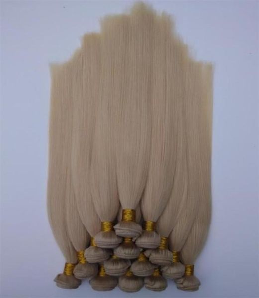Capelli vergini brasiliani tesse 3/4 5 pzlotto interi capelli lisci indiani Remy indiani non trattati 613 Capelli di fabbrica economici Exte67256414161880