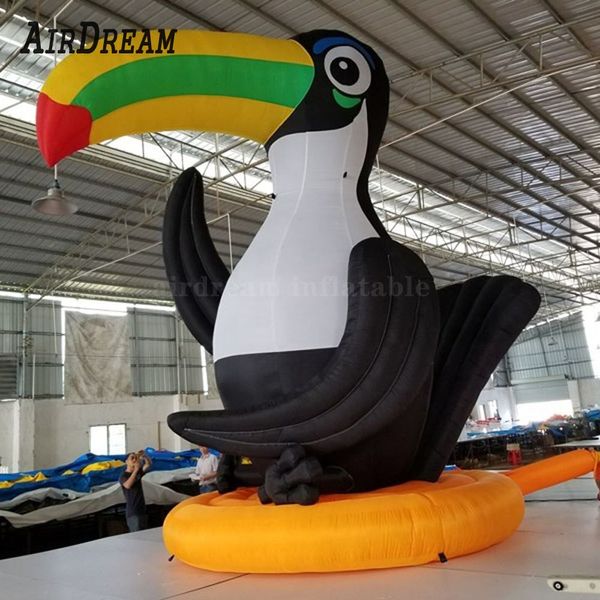 8mH (26ft) mit Gebläse Großhandel Hochwertiger Big Bird Air Balloon Display Aufblasbarer Specht-Werbe-Cartoon für Geschäftszwecke im Freien