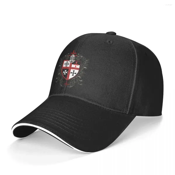 Berretti da baseball Templari Berretto da baseball Knights Cross Shield Kpop Trucker Hat Logo estetico da uomo