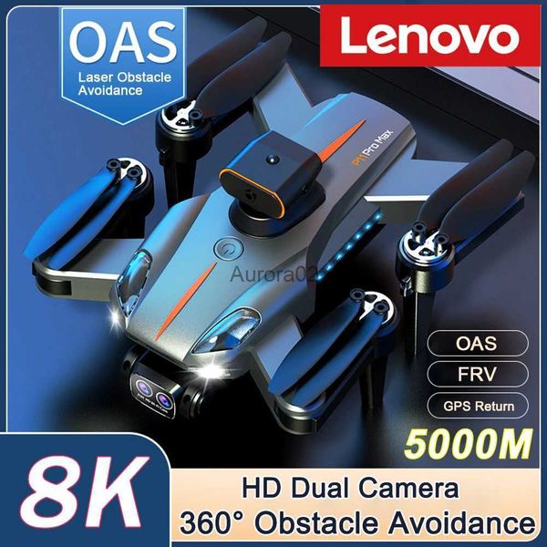 Drohnen Lenovo P11S Drohne 8K Professionelle hochauflösende Luftbildfotografie Omnidirektionale Hindernisvermeidung Quadrocopter mit zwei Kameras YQ240217