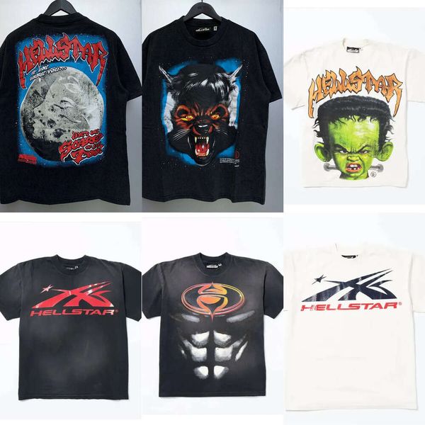 Hellstar Designers Graphic Tees Uomo Donna Coppia Alta qualità 100% cotone Streetwear Palestra Bodybuilding T Hell Star Camicie 573