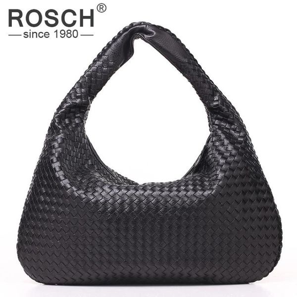 Модная женская сумка на плечо высшего качества, брендовая дизайнерская черная сумка из искусственной кожи, тканая офисная сумка USD Pr262f