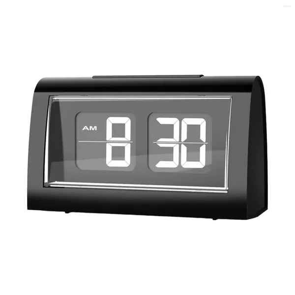 Orologi da tavolo Flip Desk Clock Decor Elettrico Digitale Ampio Display Allarme automatico per lavori El Dining Bedroom