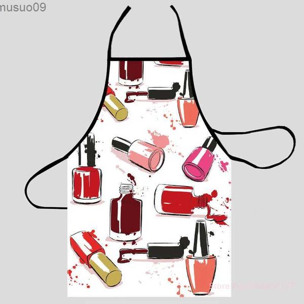 Önlükler Moda Tasarım Oje Önlük Mağazası Kadınlar İçin Hediye Oxford Kumaş Temizlik Pinafore Ev Pişirme Aksesuarları Önlük