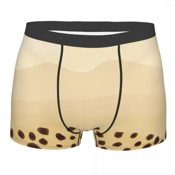 Cuecas bolha dos desenhos animados roupa interior masculina tapioca bolas boxer shorts calcinha humor respirável para homme plus size