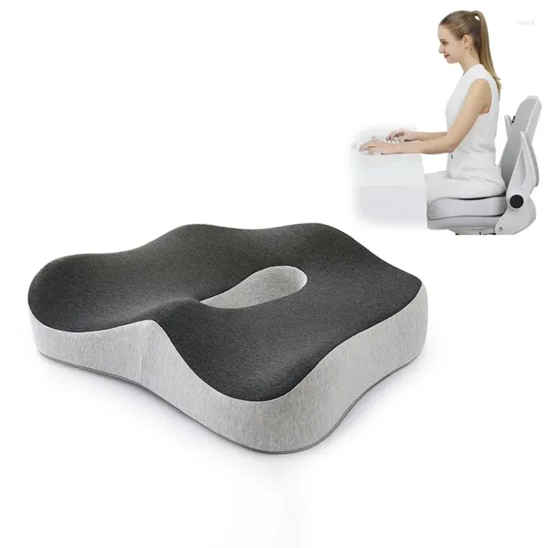 Cuscino Memory Foam Sedia da ufficio Supporto per seggiolino auto Massaggio alla vita Lombare Ortopedico Gluteo Coccige Cuscinetti per la schiena