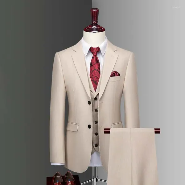 Ternos masculinos feitos sob encomenda, vestido de casamento do noivo, calças blazer, calças clássicas de alta qualidade SA08-80599