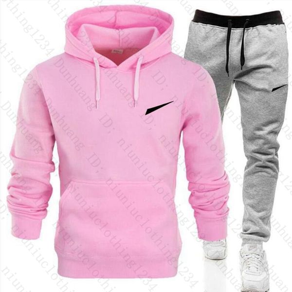 Designer Tracksuits Mulher Primavera Outono Moda Feminina Outfits Duas Peças Set Famosa Marca Sportswear Casual Mangas Compridas Casaco Com Capuz e Calça Terno M-XXL