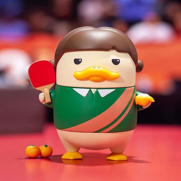 Pop mart duckoo bola clube série caixa cega mistério brinquedos boneca bonito anime figura ornamentos de mesa coleção presente 240126