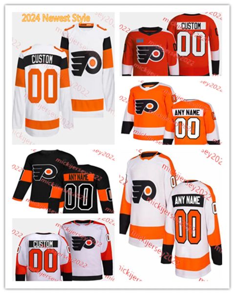 Özel Eric Lindros Bobby Clarke Philadelphia 2024 Hokey Forması Ed Mens Brian Propp Pelle Lindbergh Rod Brind'amour Jeremy Roenick Claude Giroux Forma