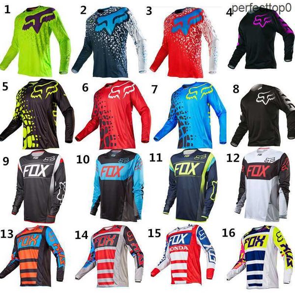 T-shirt da uomo Foxx 16-20 Speed Down Primavera e autunno Top a maniche lunghe Tuta da mountain bike Tuta da moto da cross country