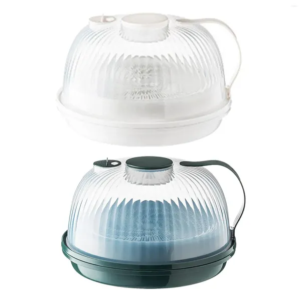 Louça microondas vapor 2 camadas recipiente resistente a alta temperatura doméstico cozinhar utensílio de cozinha para arroz casa