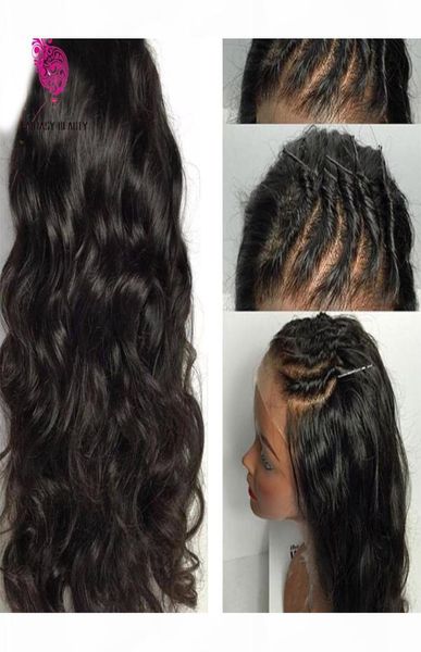 8a seda superior perucas cheias do laço brasileiro cabelo virgem onda do corpo sem cola seda superior perucas dianteiras do laço 100 cabelo humano base de seda wig1121411