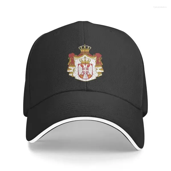 Ballkappen, personalisiertes Wappen Serbien, Baseballkappe für Männer und Frauen, verstellbare Papa-Mütze, Sport