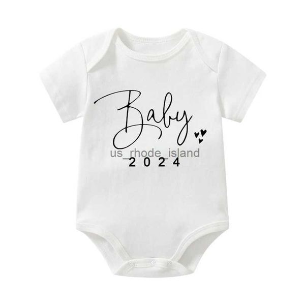 Macacão de bebê meninos bodysuits meninas macacão de algodão manga curta carta impressão bebê onesies macacão infantil roupas traje recém-nascido