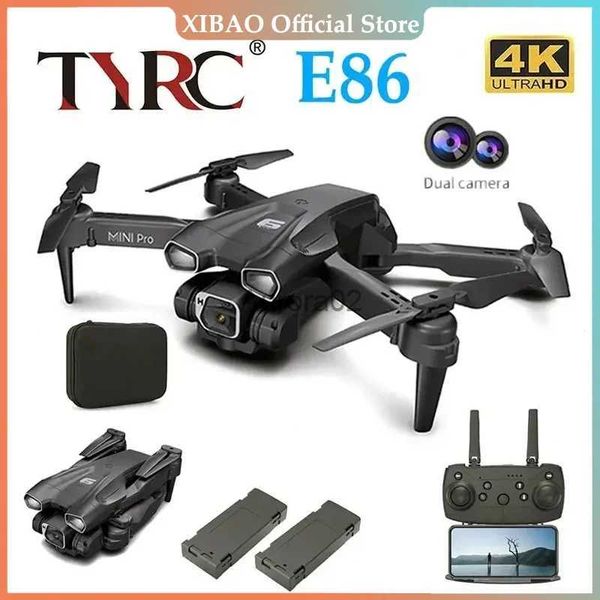 Drones TYRC XK E86 Novo Pro HD 4K Drone Câmera High Hold Mode Dobrável Mini RC WIFI Fotografia Aérea Quadcopter Brinquedos Helicóptero YQ240217