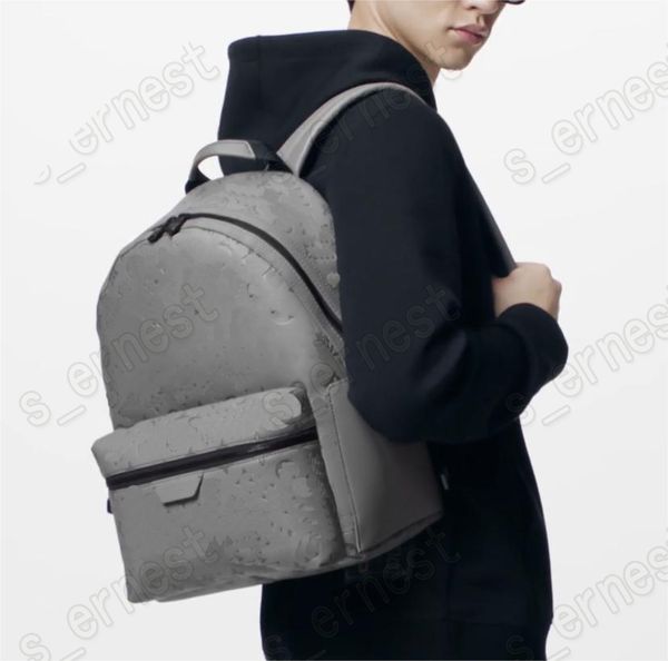 Дизайнерская сумка Discovery рюкзак мужски для путешествий рюкзак Классический печатный холст Canvas кожаный рюкзак 46557