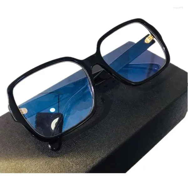 Sonnenbrillenrahmen LUX Desi Frame All-Match Damen Big-Square Anti-Bluelight-Brille Plank Fullrim 56-17-140 für Rezept