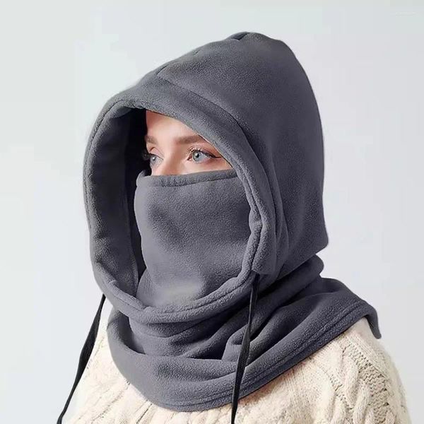 Bonés de ciclismo inverno chapéu de veludo de pelúcia balaclava unissex rosto mais quente gorros capa térmica pescoço à prova de vento esportes cachecol