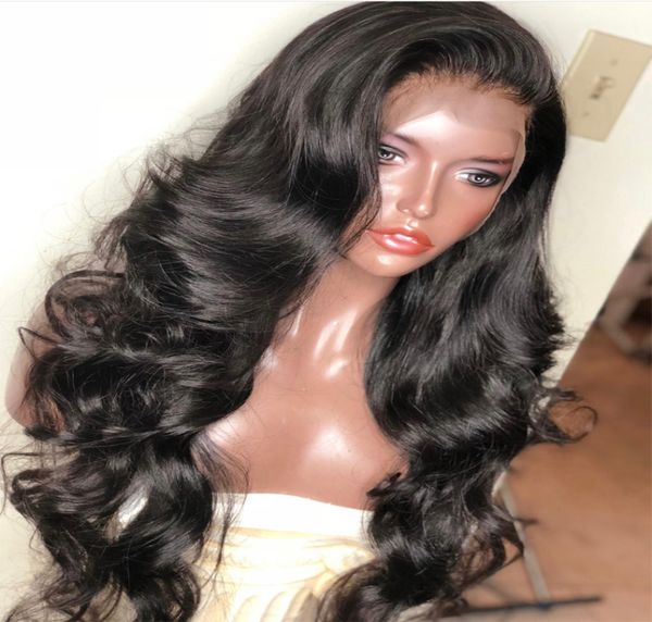 Perucas de cabelo humano com renda completa para mulheres negras, perucas brasileiras com renda completa, seda, ondulado, sem cola, frontal, cabelo humano, 2758051