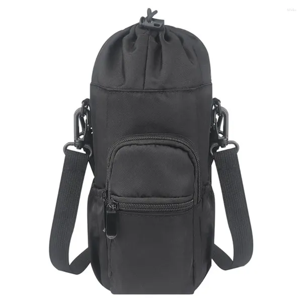 Sacos de armazenamento Saco de garrafa de água térmica Cross Straps Isolamento Design de Bolso Multifuncional Material de Alta Qualidade Capa Protetora