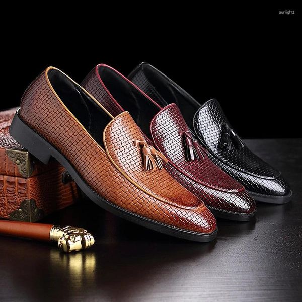 Kleid Schuhe Mode Oxford Herren Loafer Business Italienisches Leder Männer Sapato Social Masculino Chaussure Homme Zapatos