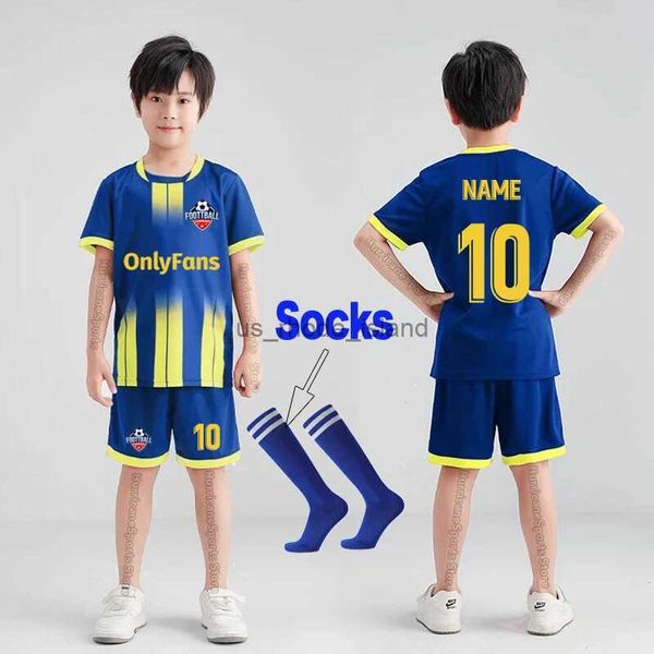 Джерси для мальчиков футбольный футбольный костюм детская футбольная футбольная униформа детей играет в мяч спортивную одежду, детская футбольная рубашка+шорты+носок