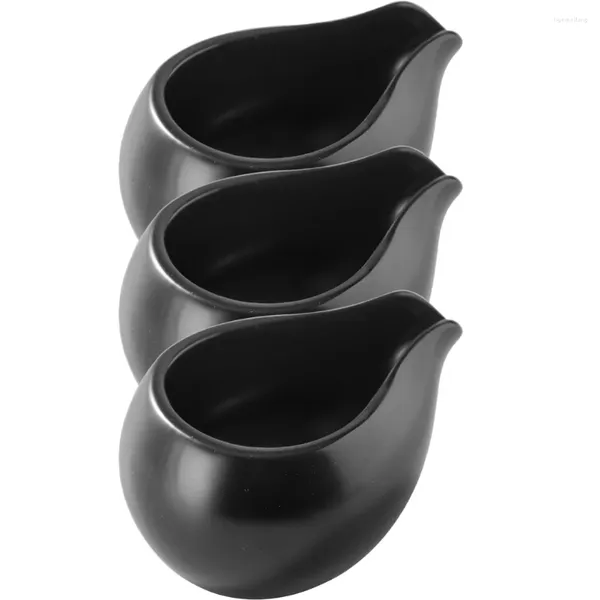 Set di stoviglie 3 pezzi Bocca rotonda Cucchiaio per latte Secchio per salsa Tazza per sugo Tazza da caffè Brocca per caffè espresso Contenitore per concentrato Dispenser