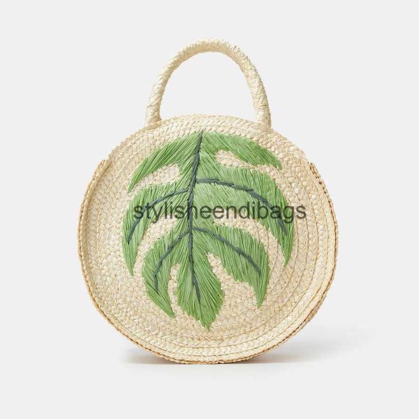 Bothes Fashion Rightided Coconut Tree Round Pallaw Bag Women Women Borse Mano fatte a mano Summer Beach Piccola Bali Purseh24217