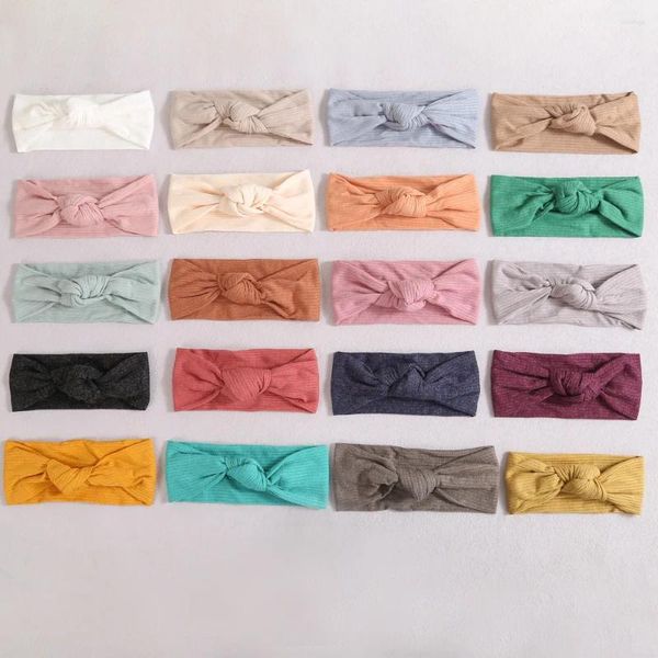 Accessori per capelli Fascia in tessuto lavorato a maglia con fascia per capelli con nodo a una linea per bambini autunno e inverno
