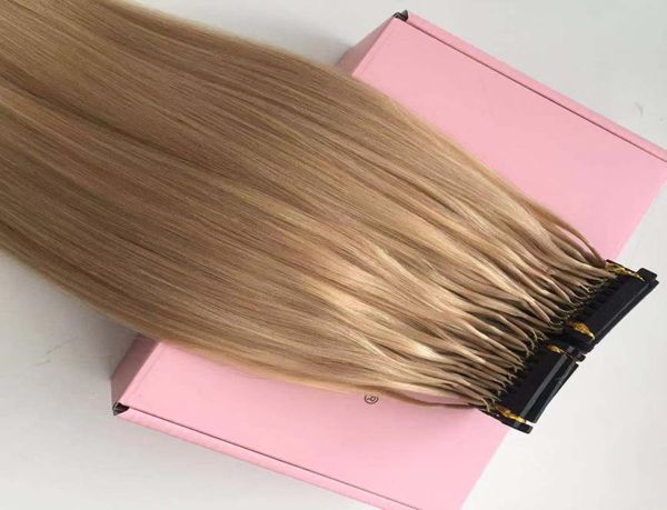 Extensões de cabelo humano 6d disponíveis personalizadas, 9a, 16, 613, 60, cabelo virgem brasileiro, loiro, 100 fios, 100 gramas, pode ser estilizado wi4452094