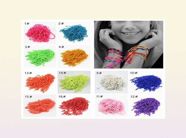 Lotti all'ingrosso 50 pz Fatti A Mano Cavo Fortunato Treccia Corda Rosario Braccialetti Braccialetti di corda di nylon MB048124929