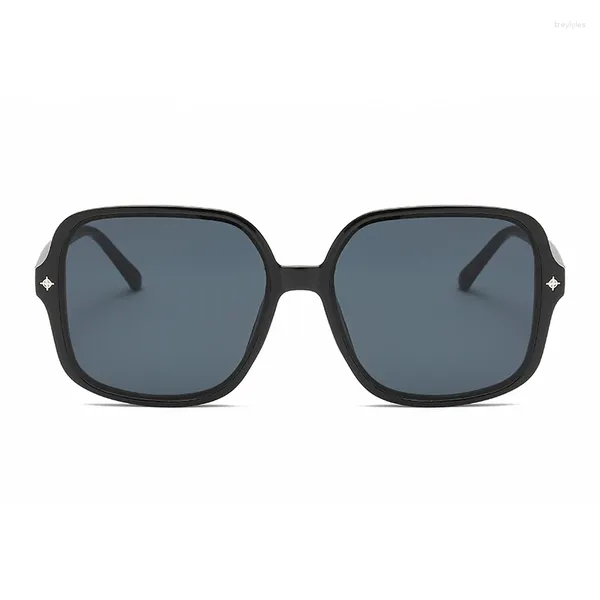 Sonnenbrille 2024 Mode Retro UV-beständig Großer Rahmen Quadratisch Minimalistisches Design Trendige Accessoires Street PO Sunglasse