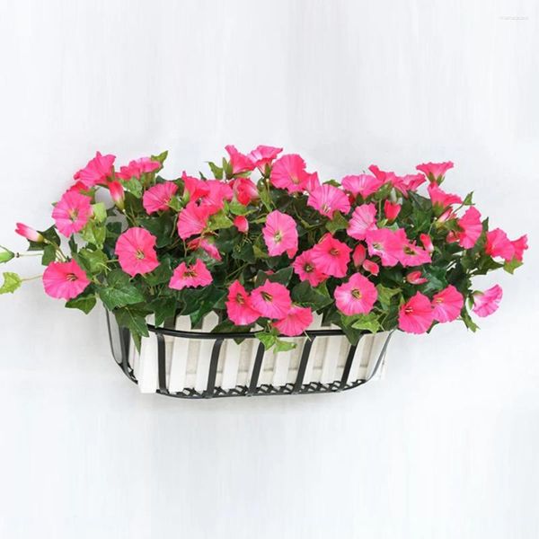 Dekorative Blumen für Zuhause, künstliche Winde, Ranke, Petunie, Hochzeitsdekoration, Shop, Seidentuch, Simulation, 35 cm, 7 Zweige, Garten