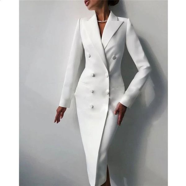 Neu nur lange 2024 Jacke 1 PC Anzüge Fashion Double Breasted Party Prom Lapel Daily Office Promi Blazer Custom Made 240127 24027