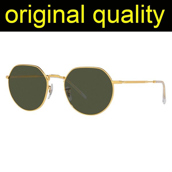 Óculos de luxo Jack óculos de sol feminino masculino smetal hexágono óculos de sol vintage óculos de proteção UV400 lentes de vidro com estojo de couro e pacote de varejo