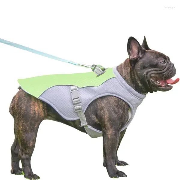 Abbigliamento per cani Gilet refrigerante per animali domestici Tessuto estivo a tre strati Forniture sanitarie per passeggiate ed esercizi di escursionismo