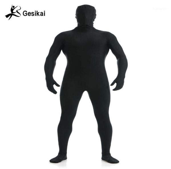 Gesikai Men039s Spandex Zentai Lycra Ganzer Bodysuit Men039s Zentai-Anzug Benutzerdefinierte Second Skin Strumpfhosen Anzug Halloween-Kostüm11796652