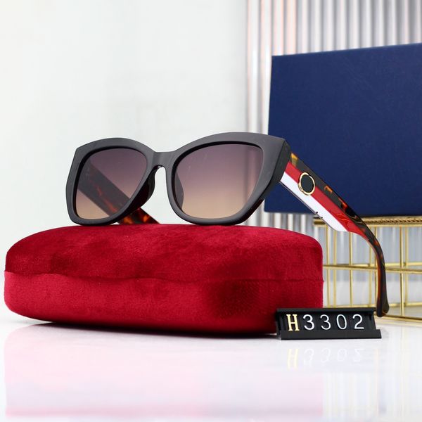 2024 Nuovi occhiali da sole dal vivo Luxury Square Donna Brand Designer Retro Frame Grandi occhiali da sole 3302 Female Vintage Gradient Male Oculos Feminino