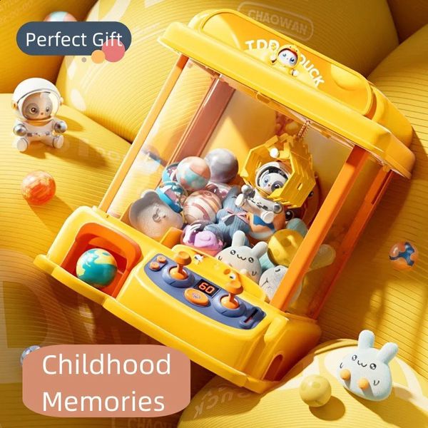 Автоматическая мини-машина с когтями DIY, игрушки для детей, кукольные машины, монетный игровой кран с музыкальной игрушкой в подарок 240123
