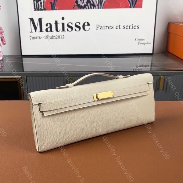 2024 All Handmade Dinner Bag Marken-Designer-Clutch aus importiertem Epsom und Swift24k Gold zur Herstellung einer unverzichtbaren Bankett-Handtaschen-Brieftasche