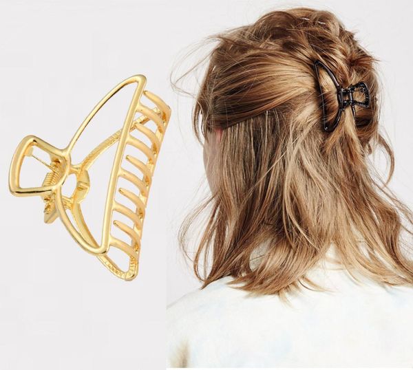 Frauen Klaue Krabbe Retro Mond Form Clips Make-Up Haar Große Größe Haarnadel Mädchen Zubehör Hairclip3104498