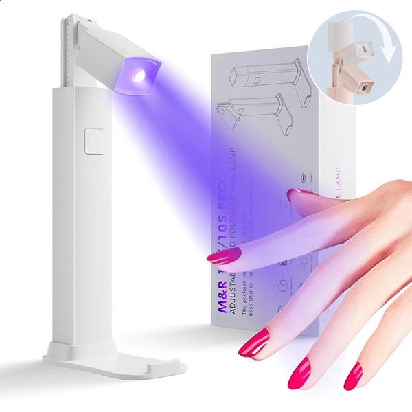Mini lampada portatile per asciugare le unghie Lampada UV LED per unghie per polimerizzare tutte le lampade per gel per unghie Quick Dry USB Nail Art Tool Regalo per uso domestico in viaggio 240127